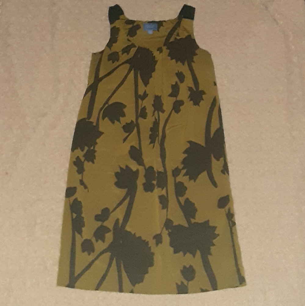 Vera Wang Olive Green Tank Dress - Picture 2 of 6